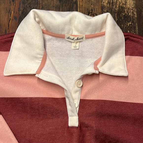 Derek Heart Crop Rugby Top (M) - Picture 2 of 4